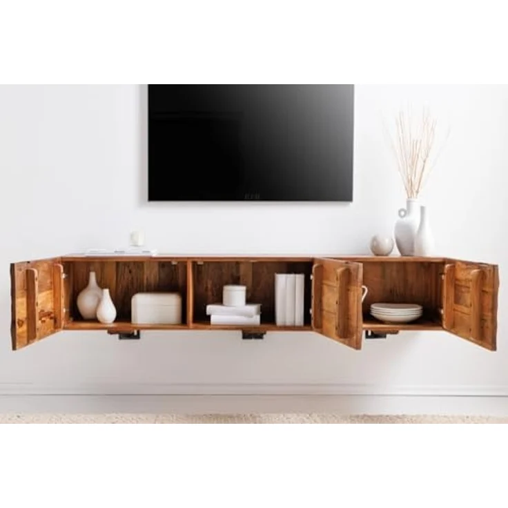 riess-ambiente TV-Bank SCORPION 160cm braun (Einzelartikel, 1 St), Wohnzimmer · Massivholz · Mango · mit Stauraum · Modern Design – Bild 4