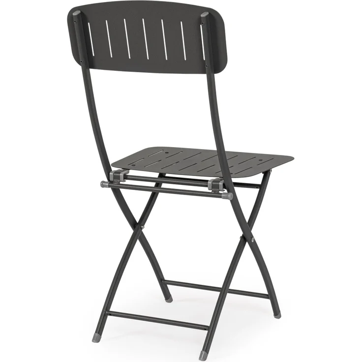 Gartenstuhl Novony 2er-Set Metall, modern klappbar, anthrazit, pflegeleicht für Deinen Garten – Bild 3