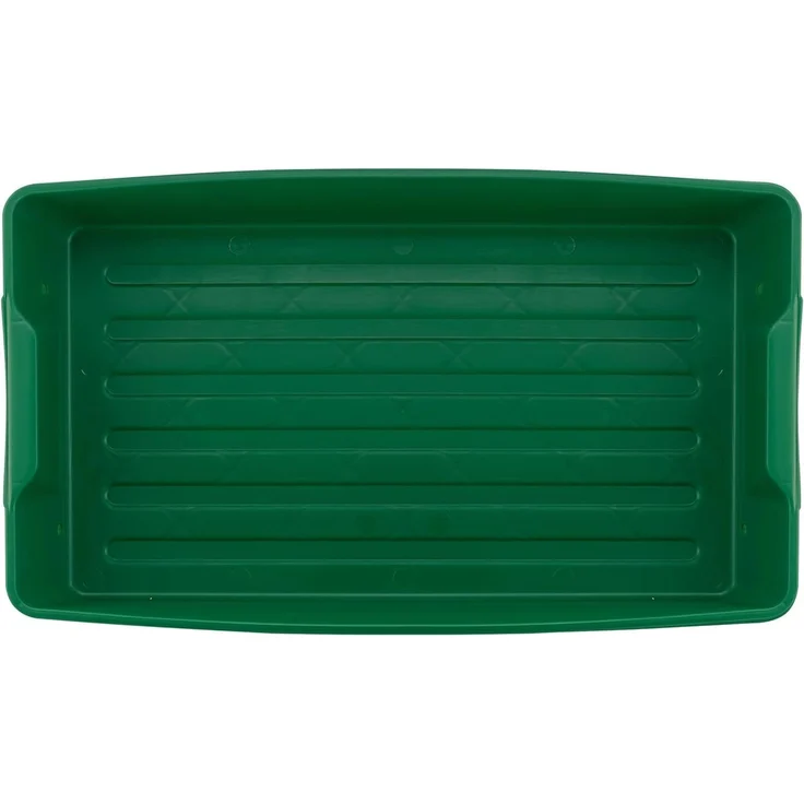 Gärtnerbox Pflanzschale Pikierschale Grün 58x32x11cm Pflanzwanne Blumenkasten Anzuchtwanne eckig Saatschale - robust, wetterfest, frostfest – Bild 7