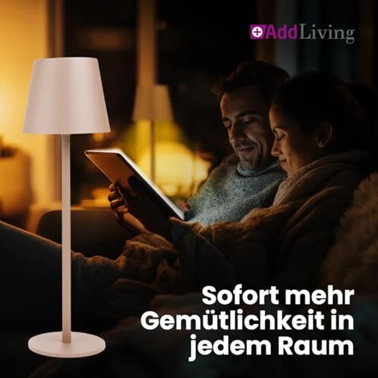 AddLiving LED Fashion Tischlampe, dimmbare Schreibtischlampe mit 3 Farbtemperaturen, kupfer, mobil und mit USB-Anschluss – Bild 8