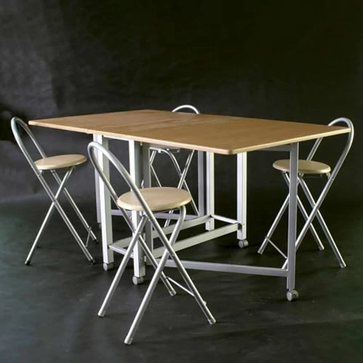 Aranaz S.L. Holz-Maniküre-Set Buch und Vier Hocker aus Holz und Metall, Melamin, groß – Bild 2