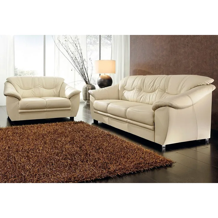 sit&more Polstergarnitur Top Savona, NaturLEDER® (2-tlg), bestehend aus je einem 2- und 3-Sitzer, Federkern