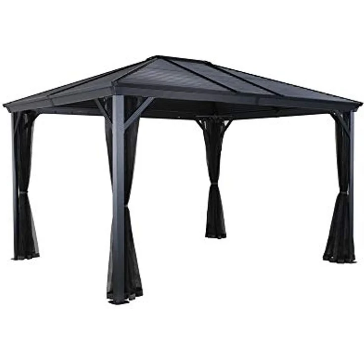 Sojag 'Ventura 1014' Pavillon, Aluminium Basaltgrau, 296 x 423 x 261 cm – Bild 1