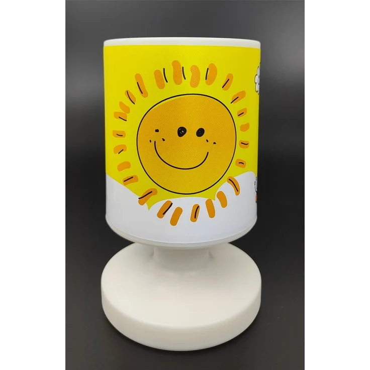 LED Akku Tischleuchte Motiv Sonne und Schmetterling per USB aufladbar, Höhe 20cm – Bild 6