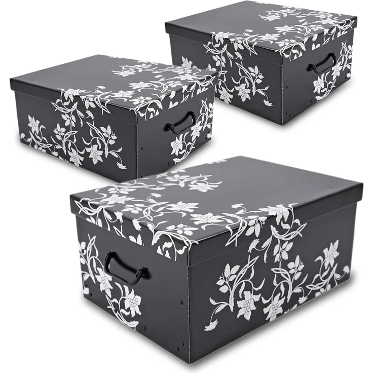 Spetebo Aufbewahrungsbox (Set, 3 St, Aufbewahrungsboxen), Stapelbox Geschenkbox – Bild 1