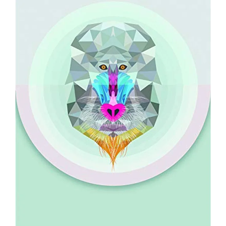 Komar Wandbild P089 Baboon, Kunstdruck auf Premium-Poster Fotopapier, 30 x 40 cm, seidenmatt, wasserfest, ohne Rahmen