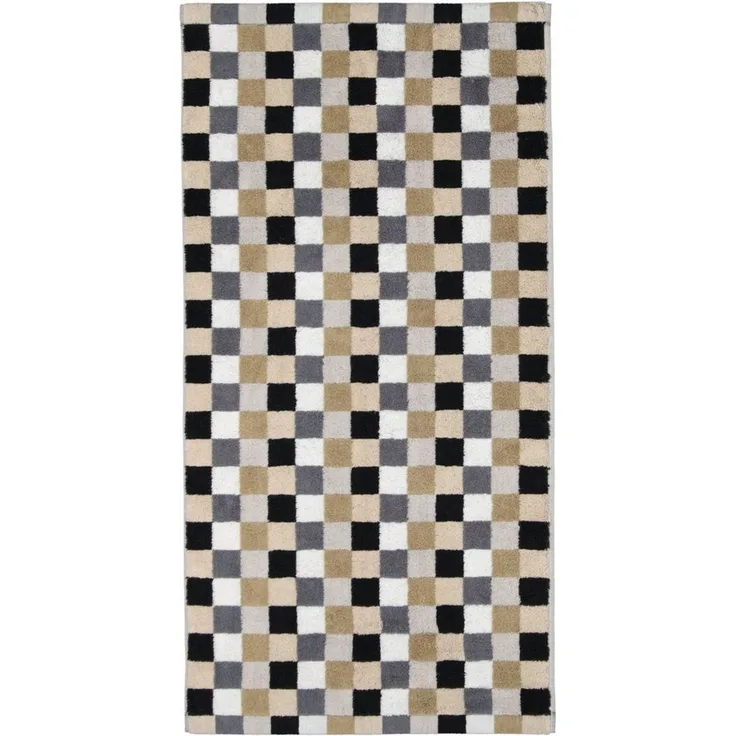 Cawö Handtücher Cawö Handtuch Lifestyle Cube 7047, 37 Kiesel, Baumwolle (1-St)