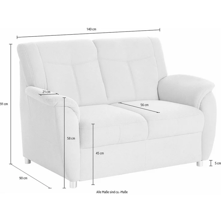 sit&more 2-Sitzer Sonoma, mit Federkern – Bild 3