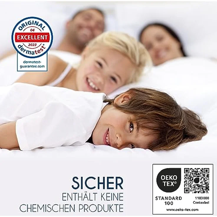 Dreamzie Matratzenschoner 60x120 cm Wasserdicht (2er-Set) Oeko-TEX Zertifiziert - Atmungsaktive Matratzenauflage – Bild 7