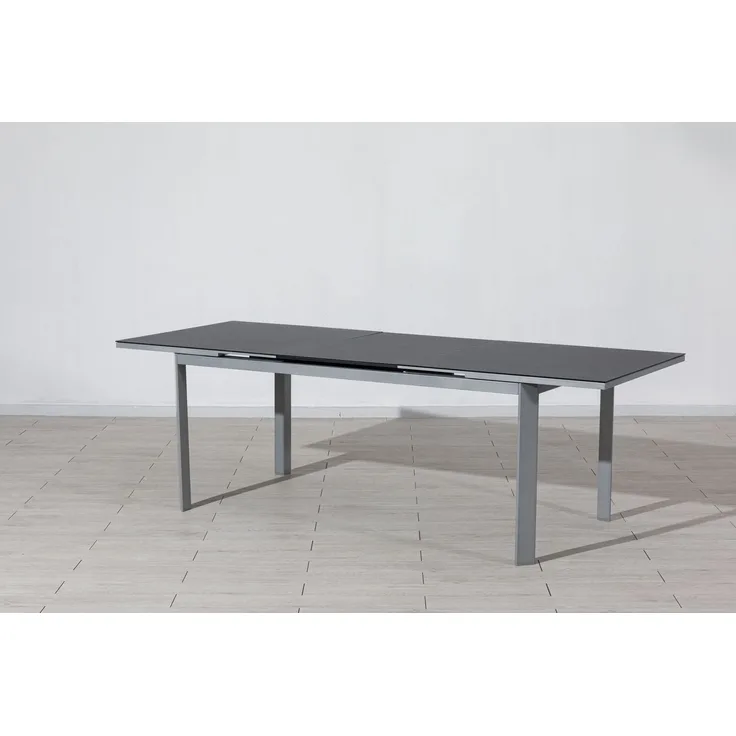 Gardissimo ausziehbarer Alu Gartentisch "Aruba", silber