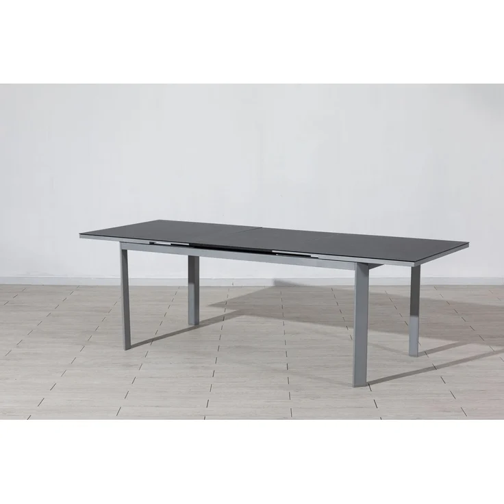 Gardissimo ausziehbarer Alu Gartentisch "Aruba", silber – Bild 1