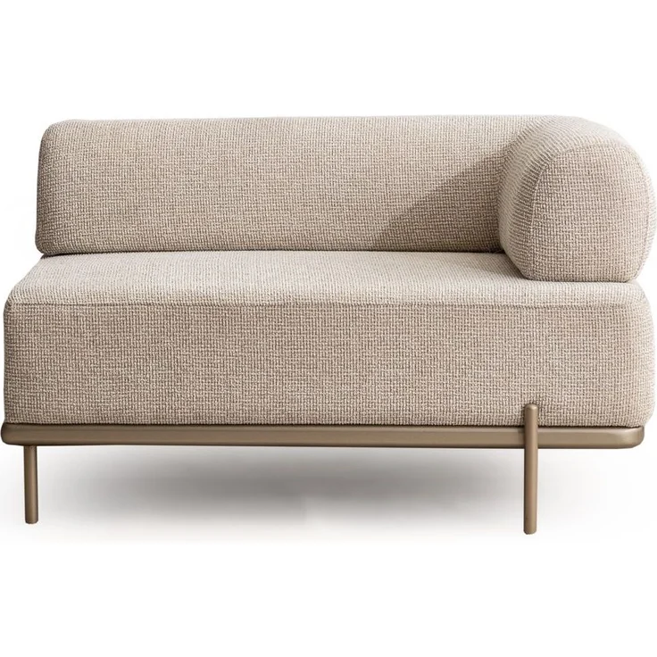 Ecksofa "Norella" mit Hocker-Beige – Bild 17