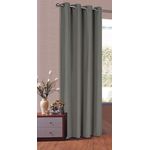 Gardinenbox Gardine, Ösen, blickdicht, Schal Matt unifarben Microsatin Micofaser-Gewebe 20405