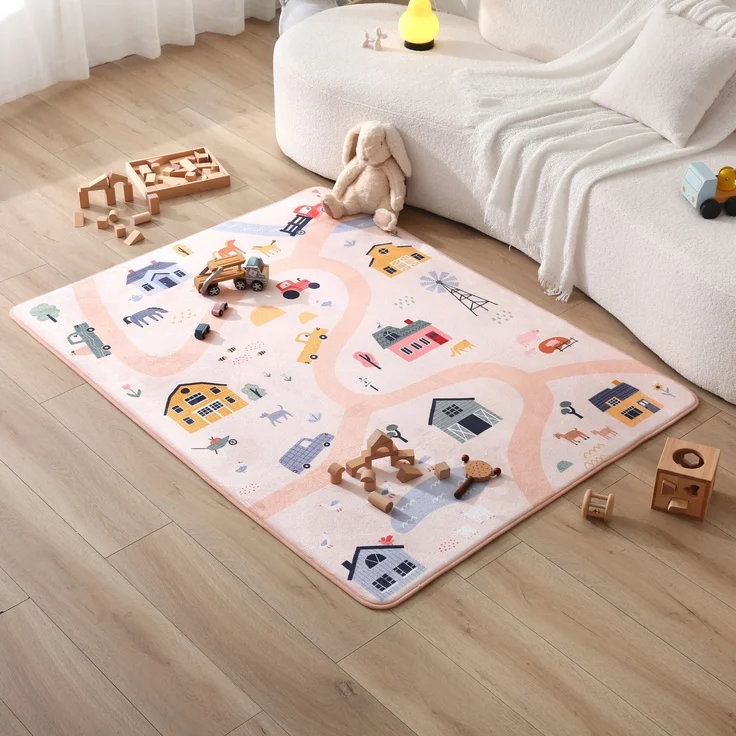 Hakuna Matte Kinderteppich Wolkenweiche Spielmatte Baby 160x120x1,5cm – Kinderzimmer Teppich, Höhe: 15 mm, Leicht, Rutschfest, Waschbar – Bild 8