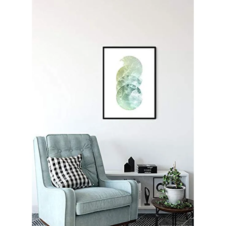 Komar Tessera Nova Wandbild, Kunstdruck in pastelligen Farbtönen, 40 x 50 cm, ohne Rahmen, hochwertiger Fotodruck, made in Germany – Bild 4