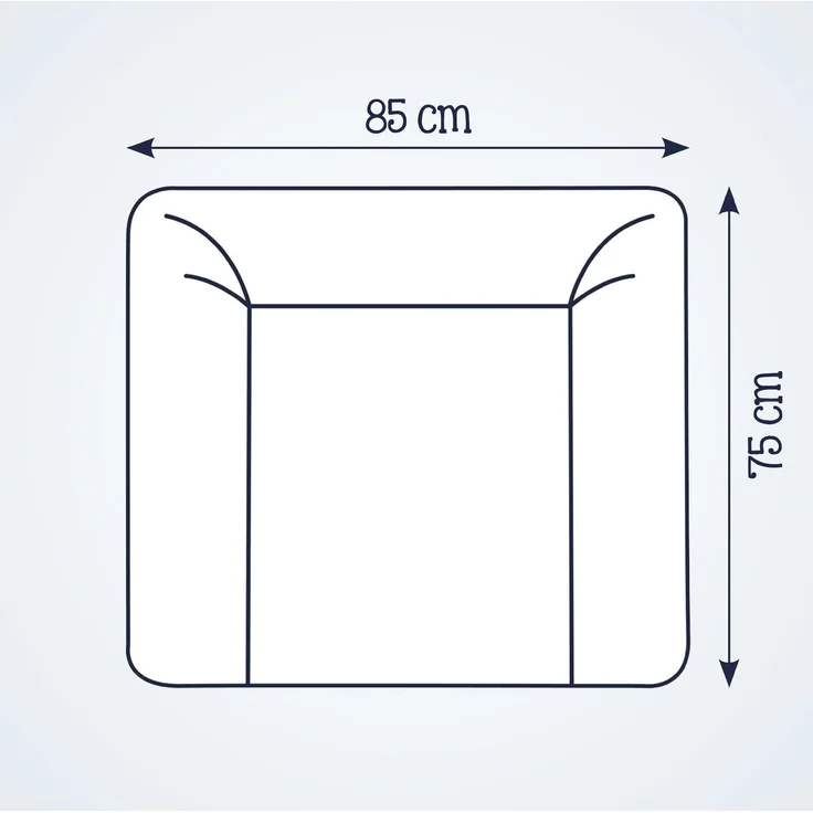 Julius Zöllner Wickelauflage Softy 75x75 Folie Krokodil – Bild 6