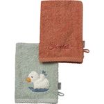 Sterntaler Waschlappen – Edda Ente – 2er-Set Grün