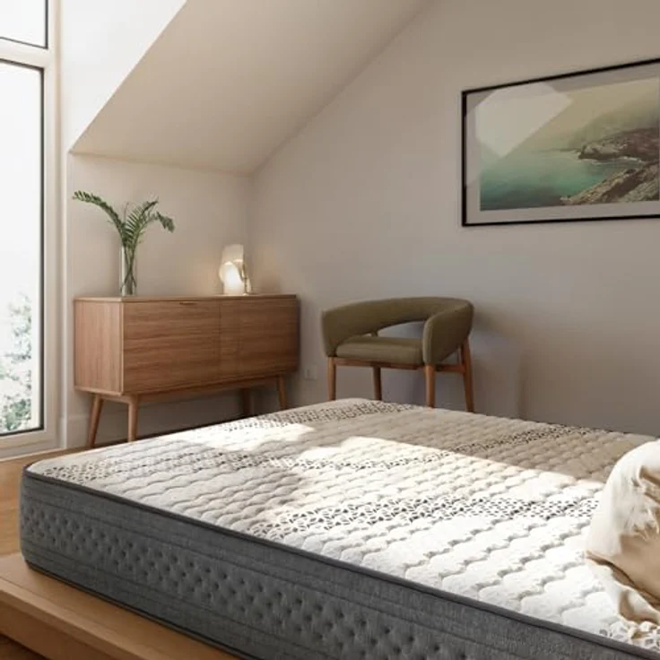 KUO Dream - DreamFlex Matratze | Viskoelastisch | Ergonomisch & Atmungsaktiv | Sommer-/Winterseite | Höhe 23 cm | Lendenwirbelstütze, 80x180 cm – Bild 5