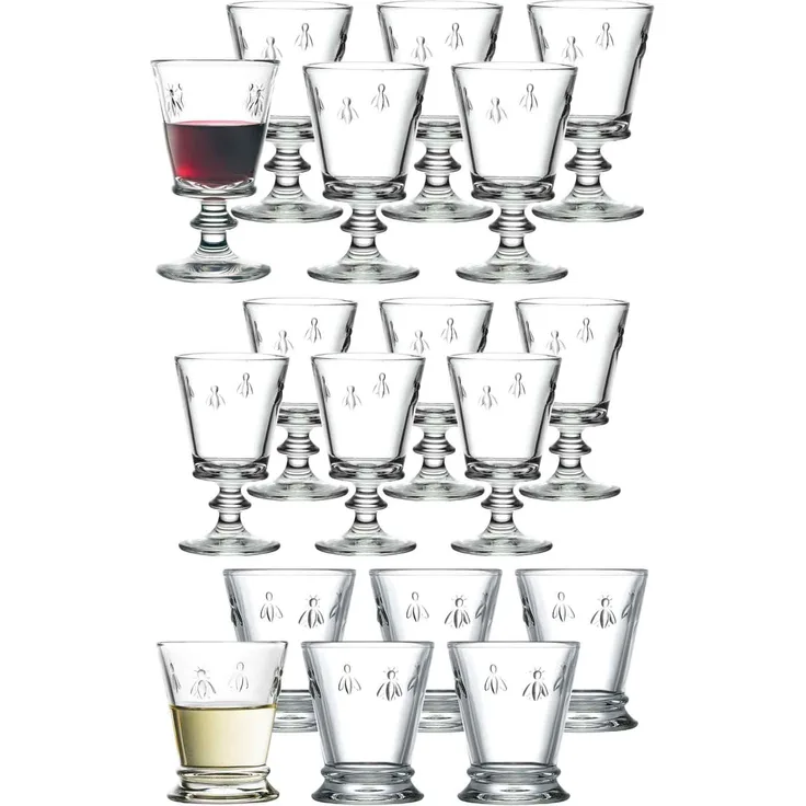 La Rochère Biene Abeille Wein- und Wassergläserset 18-tlg.