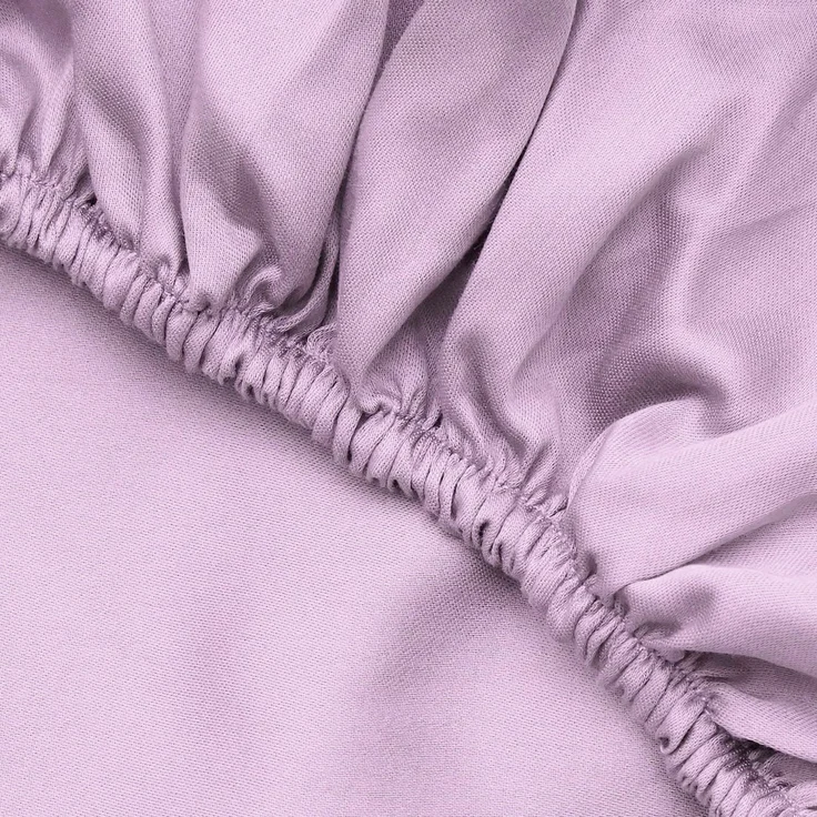 L'essentiel Maison 'Lilac' Ranforce Spannbettlaken (FR) (IT) (ES) (DE), Lila, 200+30 x 90 cm – Bild 3