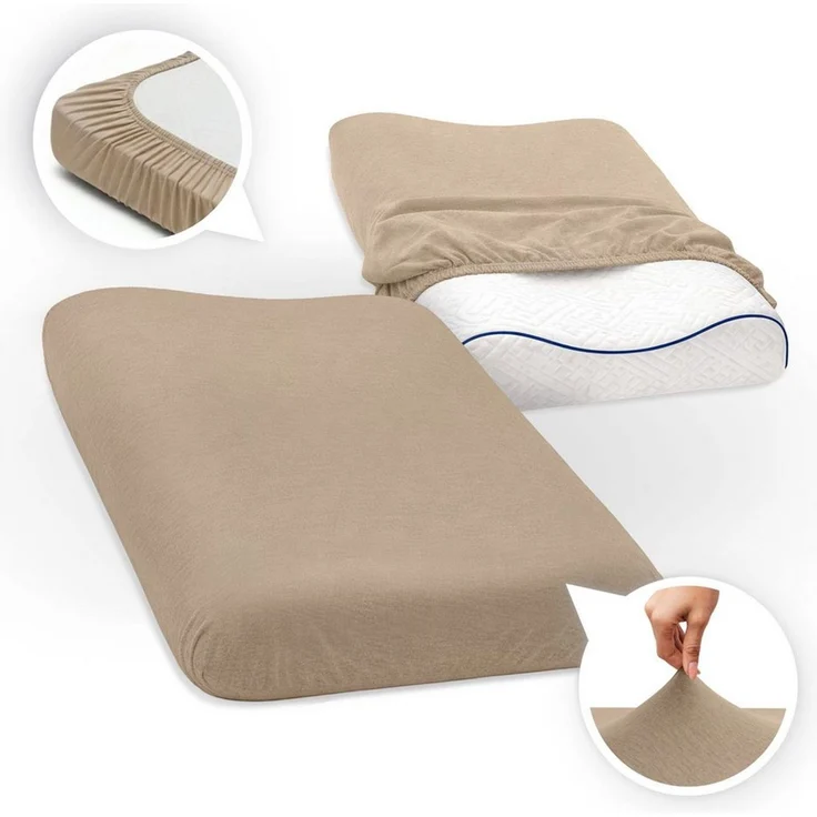 SEI Design Kissenbezüge Kissenbezug Spannbezug 2-er Pack für Gesundheitskissen – 40x60 cm, (2 Stück), Bezug ist geeignet für Nackenkissen ergnonomische Kissen Schlafkissen – Bild 5