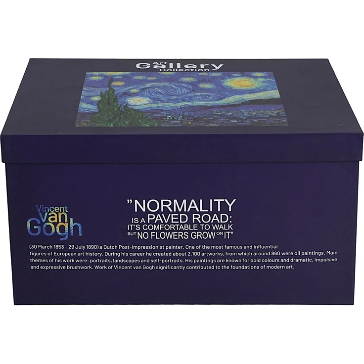 DUO ART GALLERY Teekanne mit 2 Tassen und Teesieb STARRY NIGHT inspired by Van Gogh, New Bone China Porzellan – Bild 3