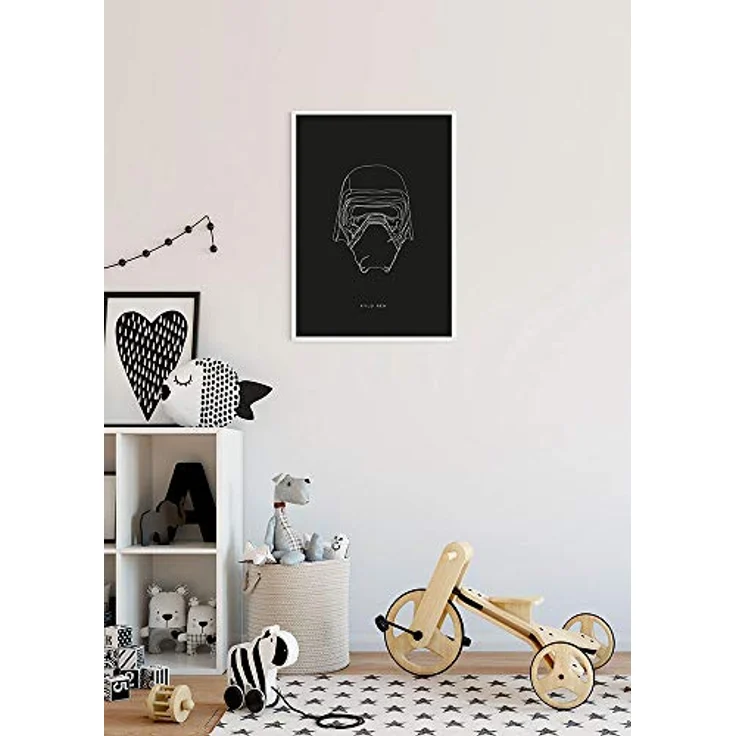 Komar Wandbild Star Wars Lines Dark Side Kylo, Kunstdruck 30 x 40 cm, fotorealistische Druckqualität, ohne Rahmen, für Kinderzimmer und Jugendzimmer – Bild 2