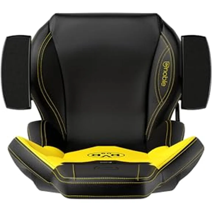 noblechairs Epic Gaming Stuhl, Bürostuhl Ergonomisch, Schreibtisch Stuhl, Kopf- und Lendenstütze, PU-Leder, Entwickelt für Nutzer bis 120 kg und 1,7 Meter Hoch, (Borussia Dortmund Edition) – Bild 6