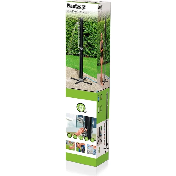 Bestway Gartendusche Solar Flow Schwarz 20 L 3202713 – Bild 8