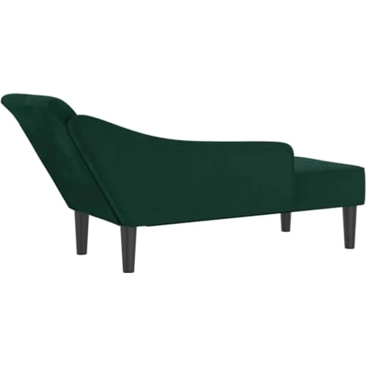 vidaXL Chaiselongue mit Kissen Dunkelgrün Samt – Bild 8