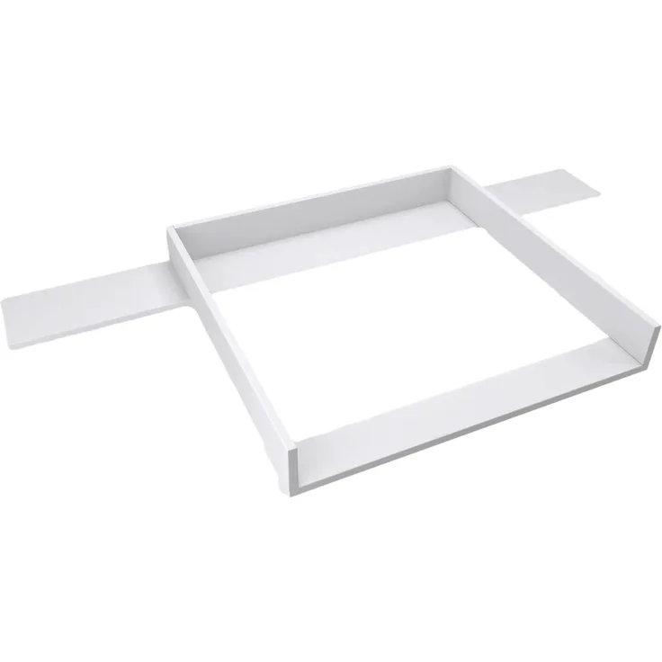 REGALIK Wickelaufsatz für Hemnes Kommode mit 8 Schubladen IKEA 78x80 cm - Abnehmbar Wickeltischaufsatz für Kommode in Weiß - Abgeschlossen mit ABS Material 1mm