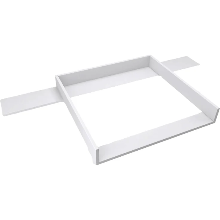 REGALIK Wickelaufsatz für Hemnes Kommode mit 8 Schubladen IKEA 78x80 cm - Abnehmbar Wickeltischaufsatz für Kommode in Weiß - Abgeschlossen mit ABS Material 1mm – Bild 1