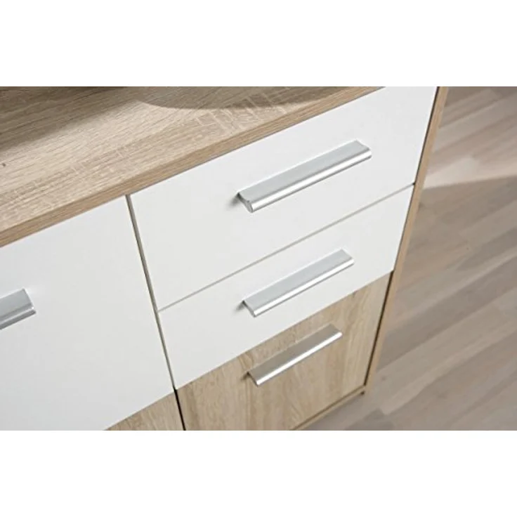 'Edsam' Sideboard weiß/ Eiche Dekor – Bild 7