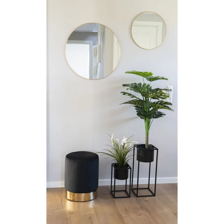 House Nordic Blumentöpfe, Stahl, schwarz, 2er-Set – Bild 4