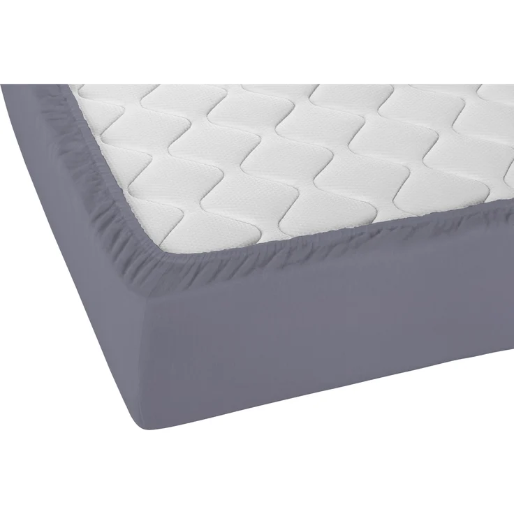 biberna Feinbiber-Spannbetttuch, silbergrau, 1 x 60 x 120 cm - 70x140 cm – Bild 2