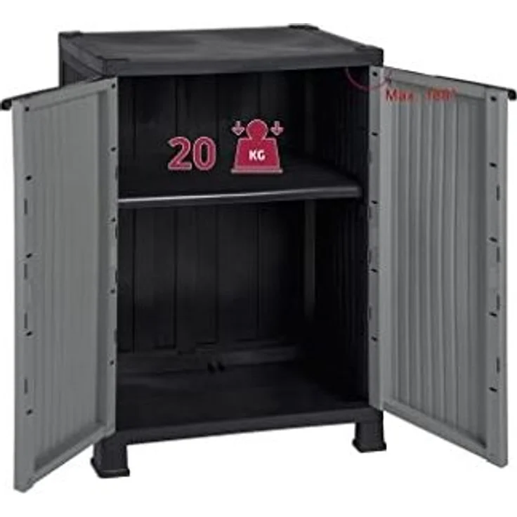 Kreher Mehrzweckschrank NOBLE - Kunststoffschrank mit 1 Einlegeboden – Bild 5