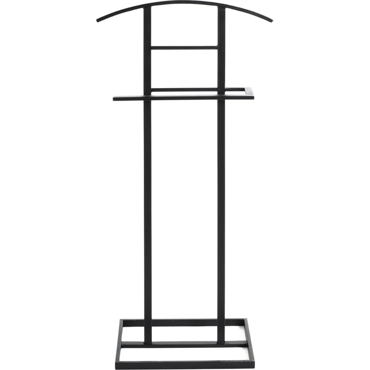 Herrendiener >23592< in schwarz, Metall - 45x101x26cm (BxHxT) – Bild 3