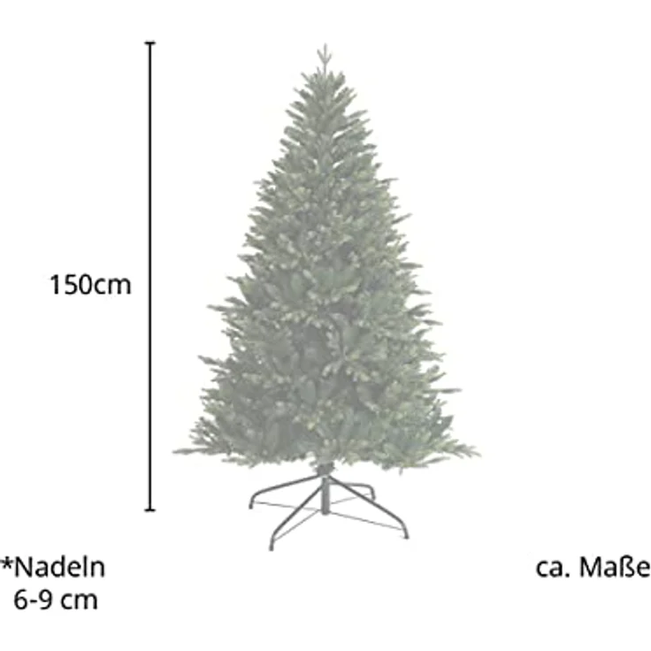SVITA künstlicher Weihnachtsbaum hochwertig Tannenbaum Kunstbaum PE PVC 150 cm – Bild 9
