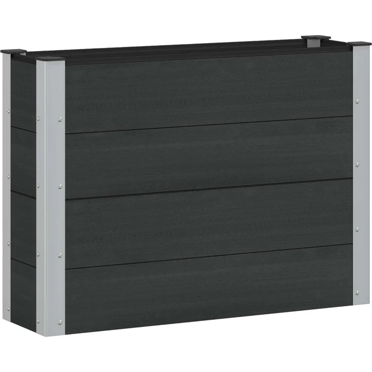 vidaXL Hochbeet Schwarz 100 x 30 x 72 cm 42039035 – Bild 1