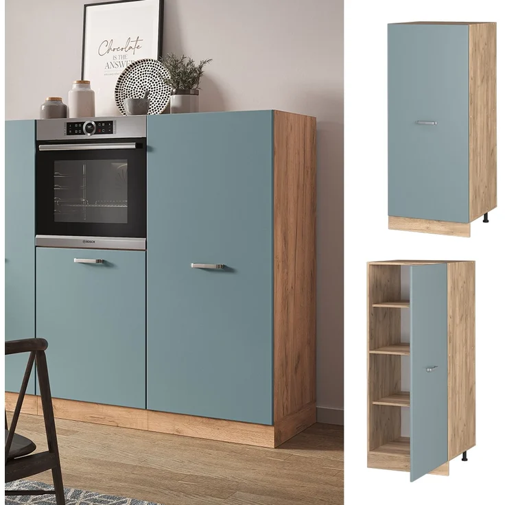 Vorratsschrank R-Line Blau-Grau 60 cm Vicco – Bild 2