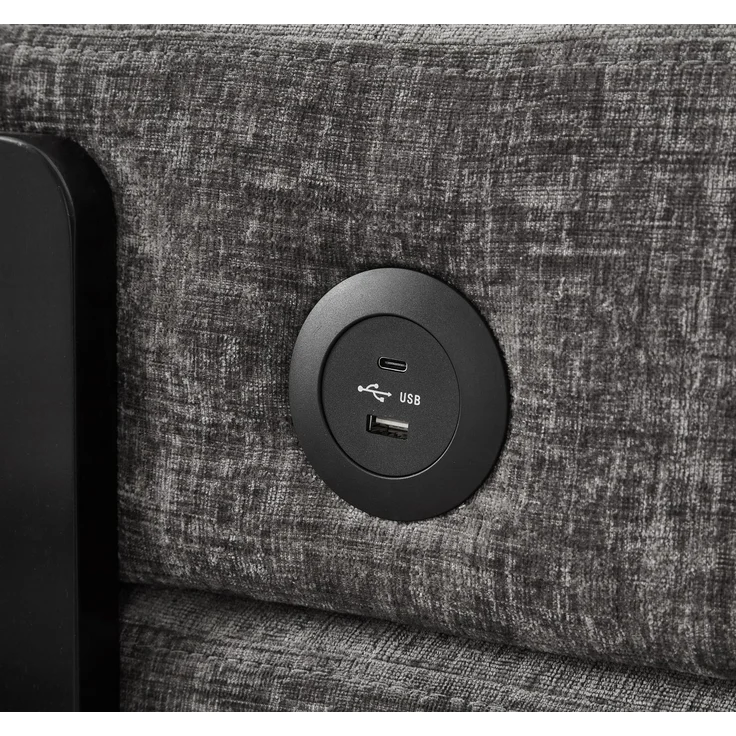 ZUBALIYA Sofa mit LED - Beleuchtung, mit USB - Anschluss, für Wohnzimmer und Apartments, mit stabilem Untergestell, Beige – Bild 5