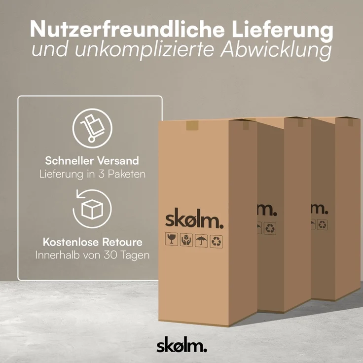 skølm 'Vanaheim' Sofa 3 Sitzer mit 2 Kissen, Cloud Sofa dunkelgrün, Chenille-Stoff, Vollschaumcouch mit Federkern und Vakuum-Kompression, kein Aufbau erforderlich – Bild 10