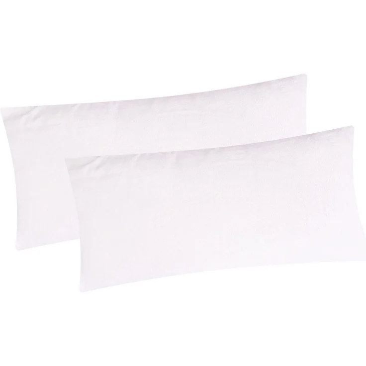 Heubergshop Kissenbezug, (2 Stück), 2er Set Fleece 40x80cm Winter - Weiß - flauschig weich Kissenhülle – Bild 3