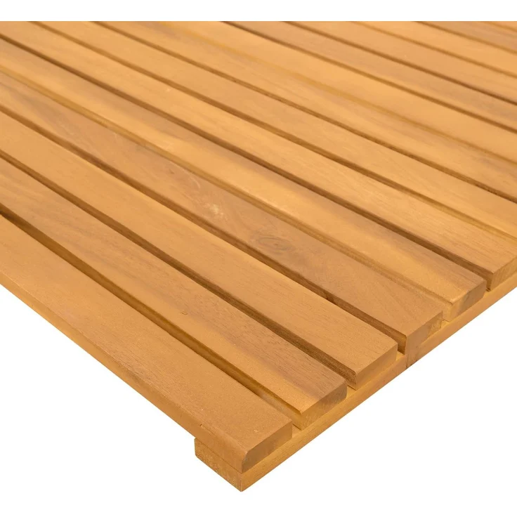 vidaXL Badematte Uni Braun 80 x 50 cm Holz 42025256 – Bild 6