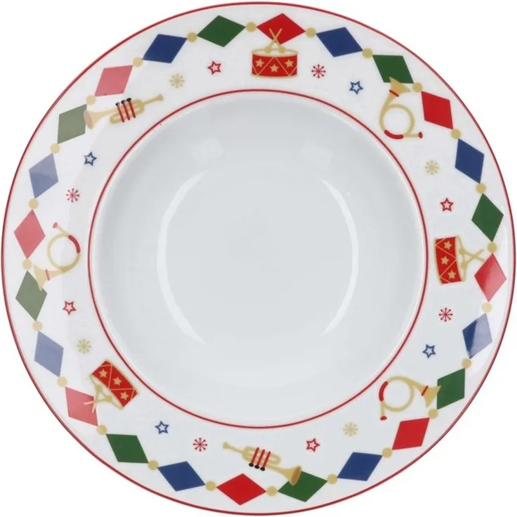 Rose&Tulipani Rose&Tulipani The Christmas Band 2er Set Suppenteller 24 cm R146100002