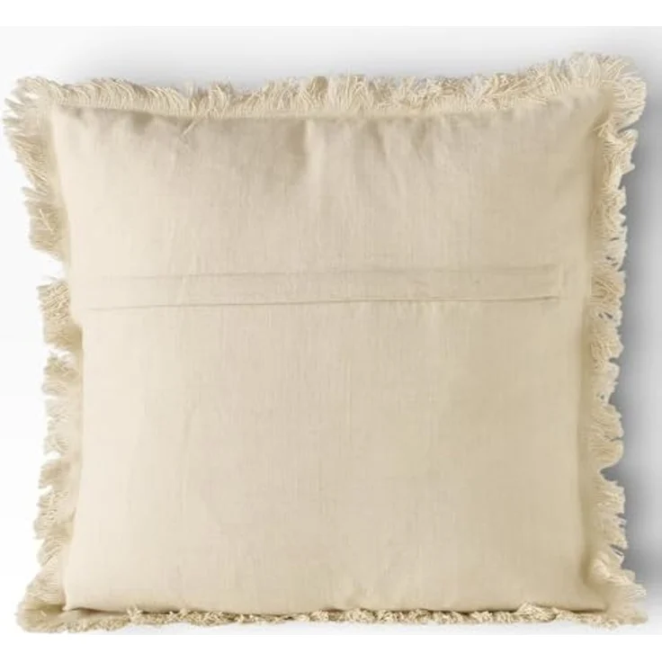 BOLTZE Dekokissen Kissen BEACH HOUSE beige schwarz maritimes Dekokissen 45x45 cm mit Fran – Bild 4