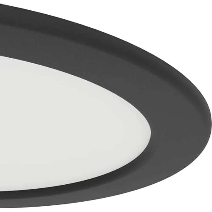 EGLO LED Einbaustrahler Fueva 6, runde Badezimmer Einbauleuchte, Badlampe Decke aus Kunststoff in Schwarz, Einbaustrahler flach, warmweiß-kaltweiß, IP44, ∅ 16,6 cm – Bild 5