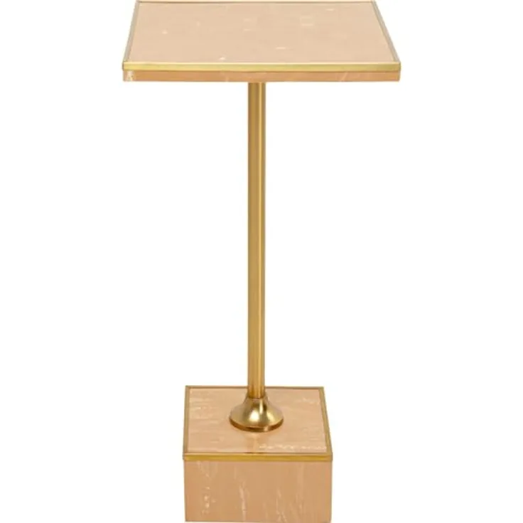 Kare Design Beistelltisch Mounty, Orange, 25x25 cm, Ablagetisch, Couchtisch, Wohnzimmertisch, Blumenständer