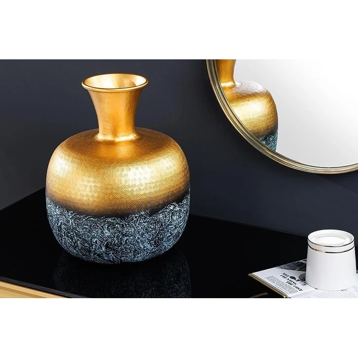 riess-ambiente Tischvase ABSTRACT ORIENT 40cm gold (Einzelartikel, 1 St), Wohnzimmer · Metall · rund · handmade · Dekoration · Design – Bild 7