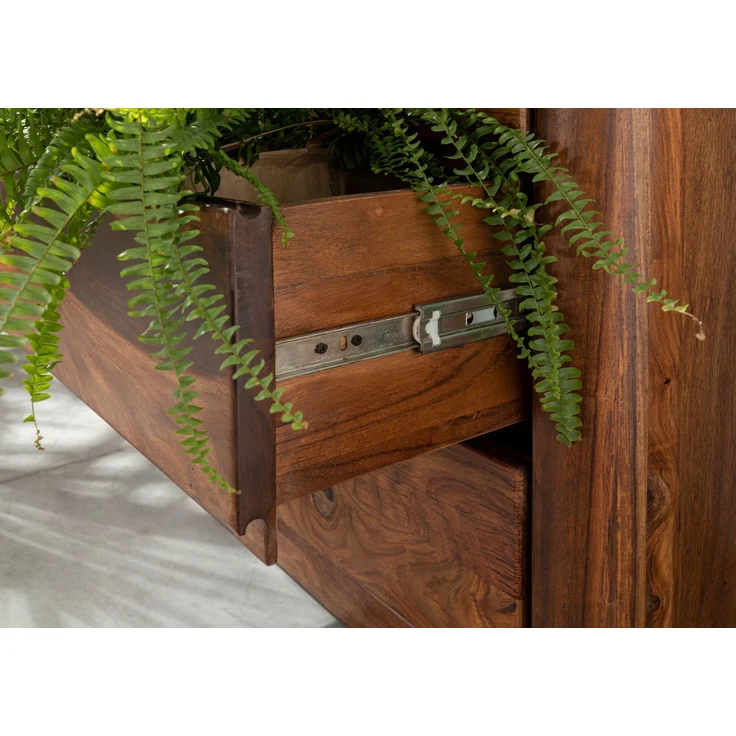Highboard Sheesham 166x40x145 walnuss gewachst TORONTO #204 – Bild 7